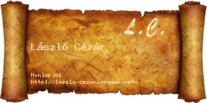 László Cézár névjegykártya